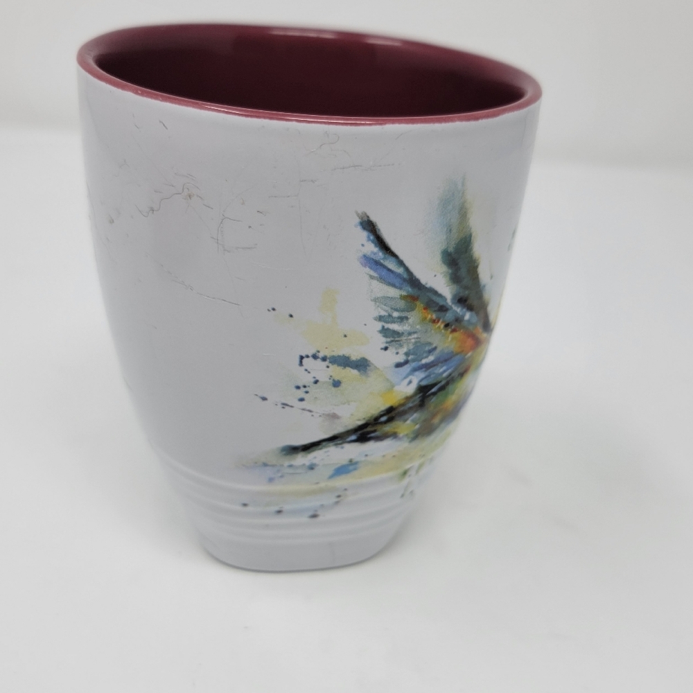 Demdaco DEAN CROUSER Collection, Paint Splash Hummingbird, 14 oz. Mug - Picture 6 of 8